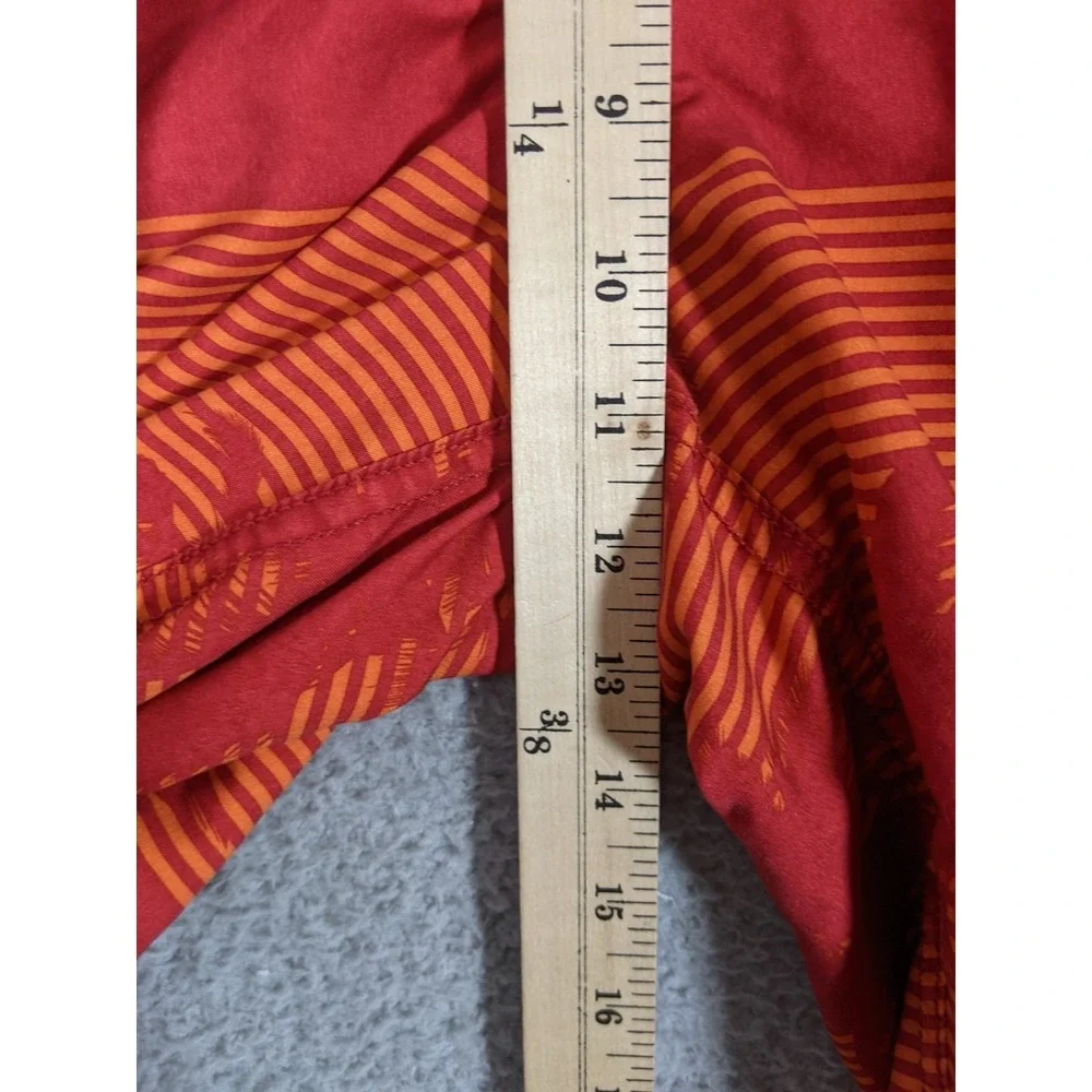 Old Navy Swim Board Shorts Mens M Red Orange Tropical Beach Surfer Y2K Skater